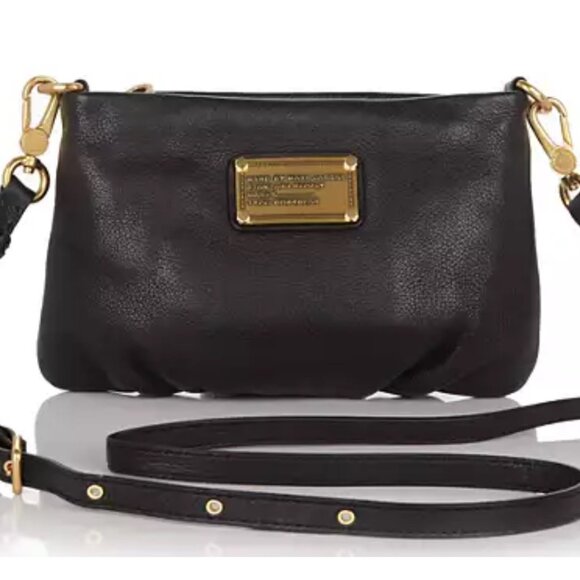 Marc By Marc Jacobs Handbags - Marc by Marc Jacobs Classic Q Percy Small Black Leather Crossbody bag purse